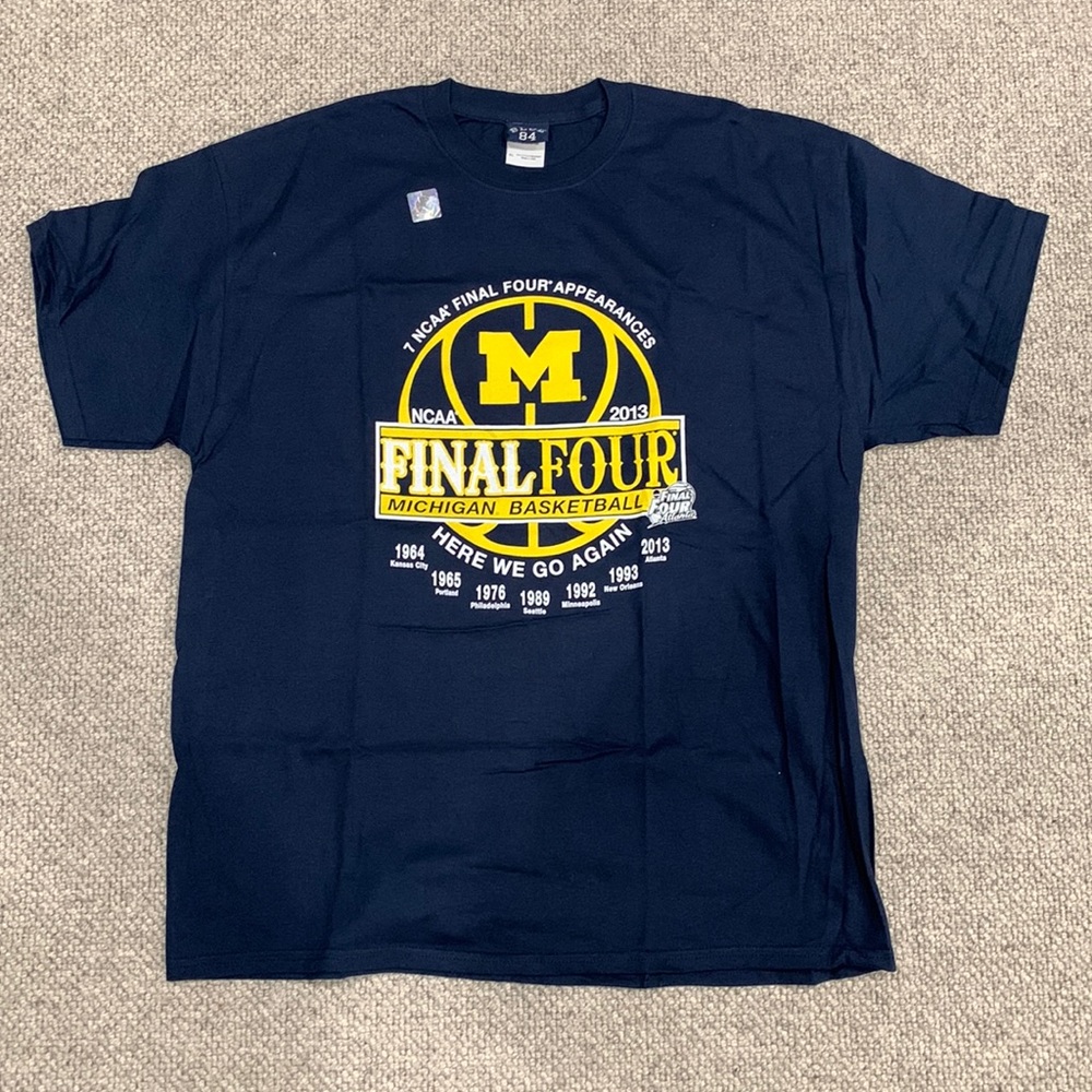 Michigan Basketball Final Four T-shirt NEW